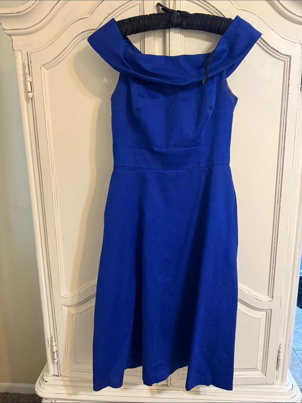 Calvin Klein One-Shoulder Royal Blue Cocktail Dress
